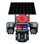 Camara Seguridad 3 Lentes Solar Sim Card